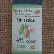 Tableta sin azúcar 80% cacao